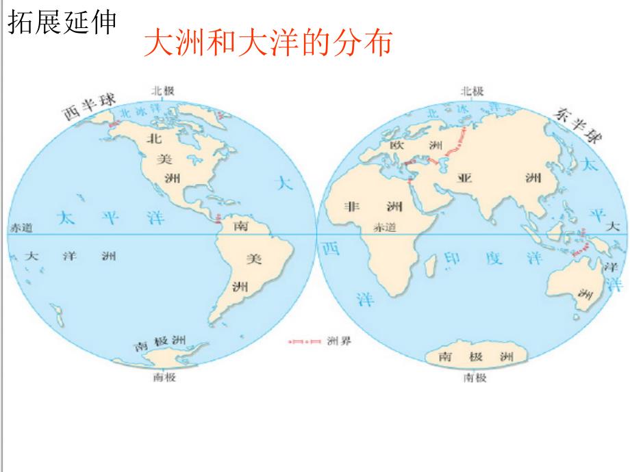 第二章海洋和陆地  第一节 大洲和大洋（共24张ppt） 人教版 七年级地理上册课件_第4页