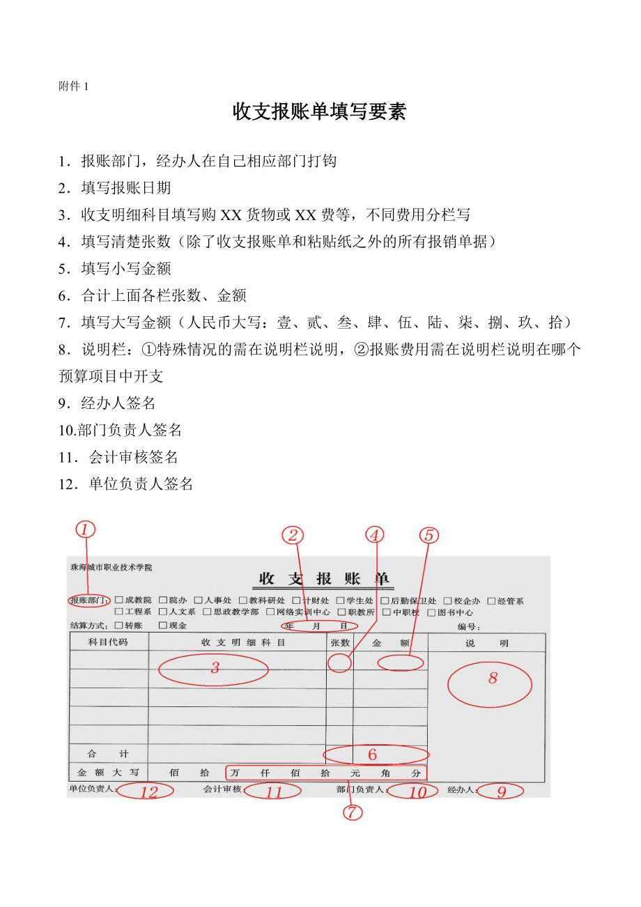 收支报账单填写要素_第1页