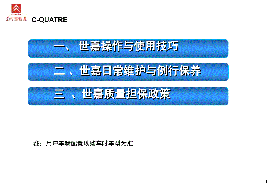 世嘉操控与保养_第1页