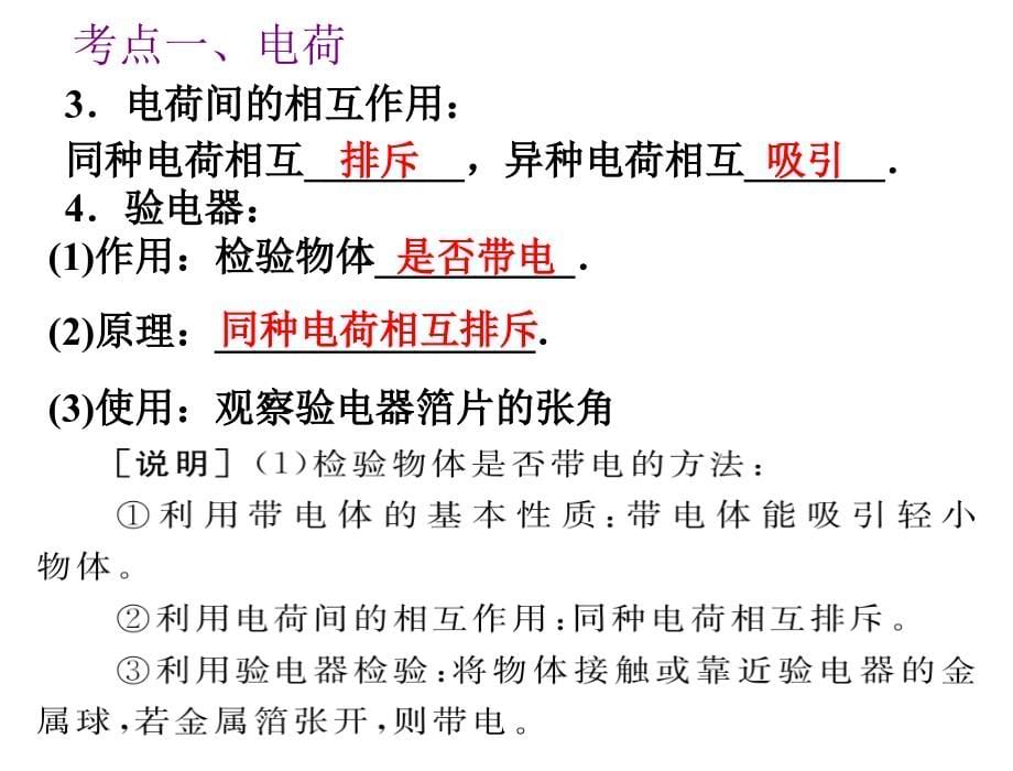 2015年度中考物理总复习课件《电流、电路、电压、电阻》-（一）_第5页