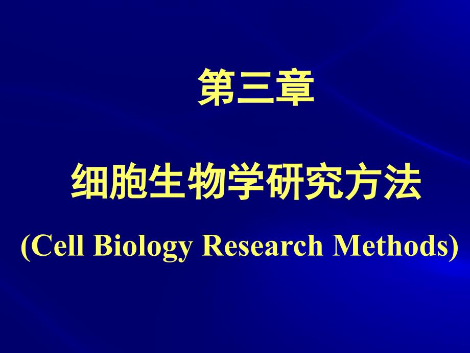 细胞生物学研究方法杨恬_第1页