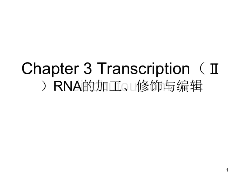 生物信息的传递DNA-RNA2_第1页