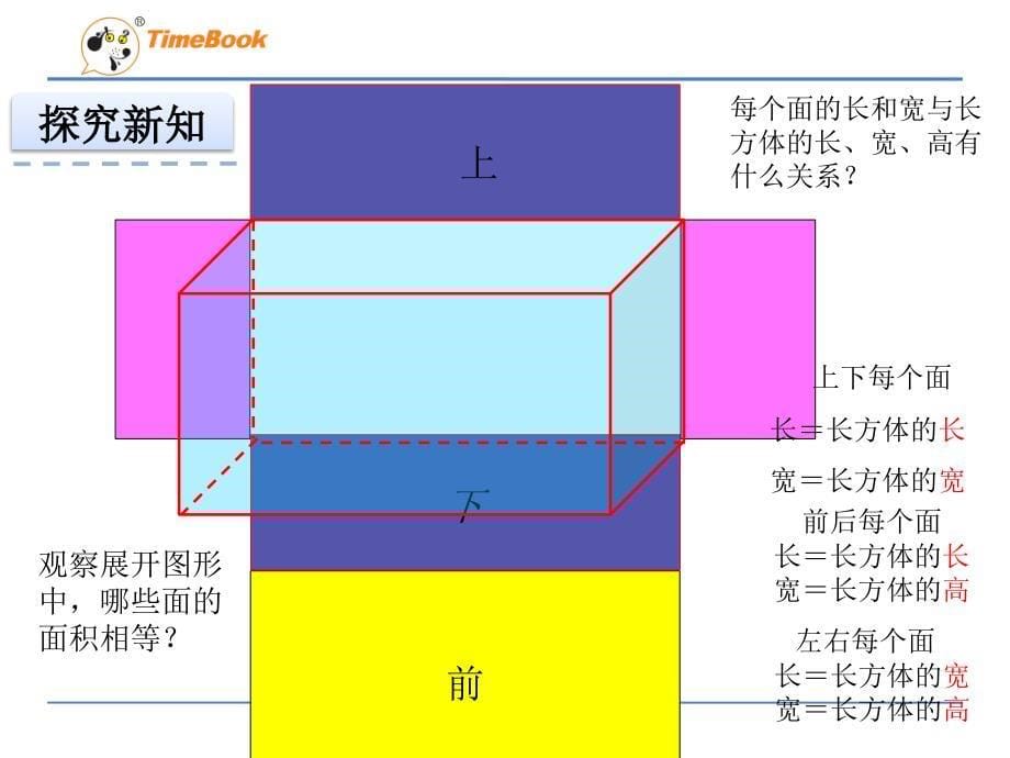 第三单元3.3长方体和正方体的表面积ppt课件 五年级数学下册 冀教版_第5页