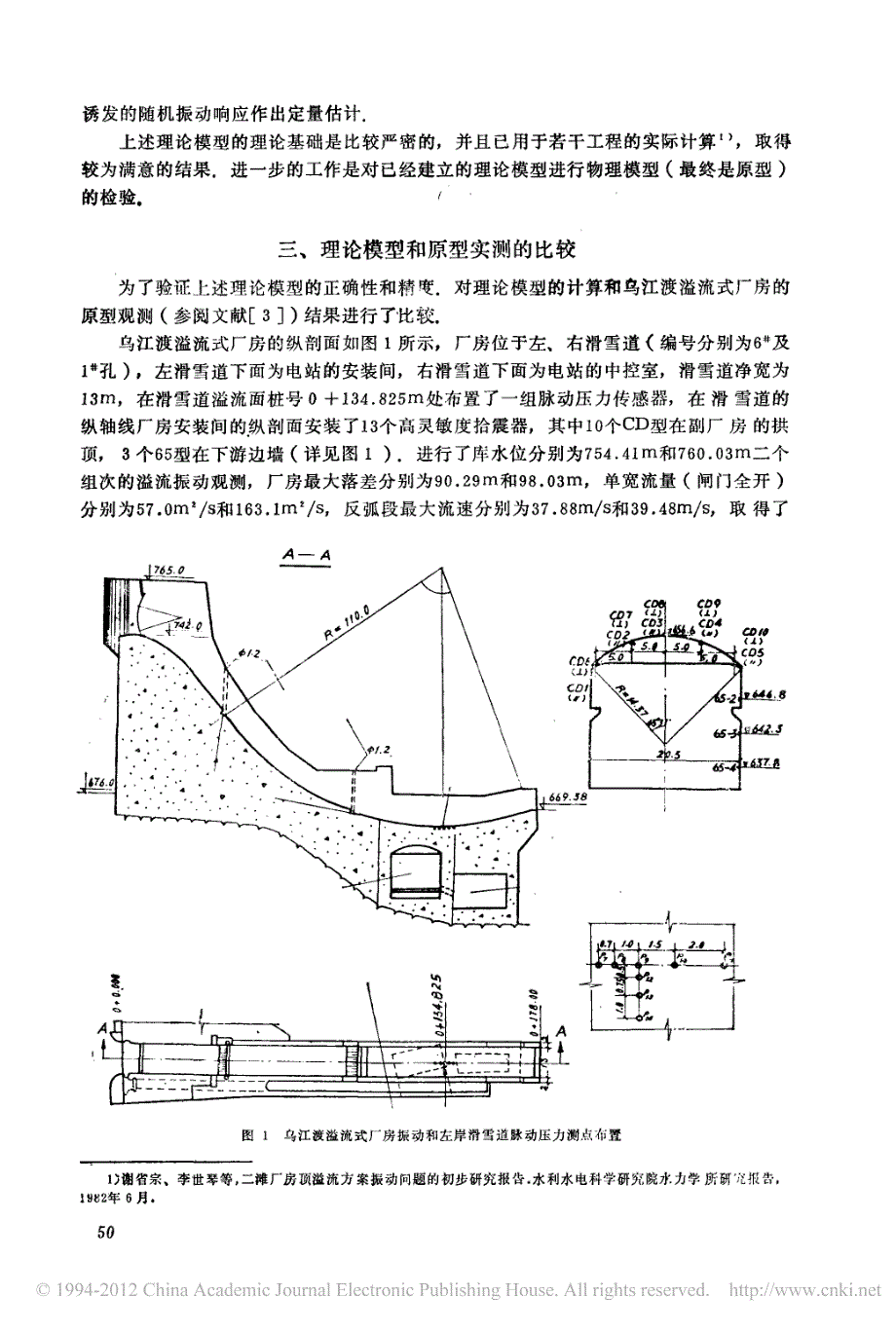 厂房顶溢流随机振动分析的原型验证(1)_第4页