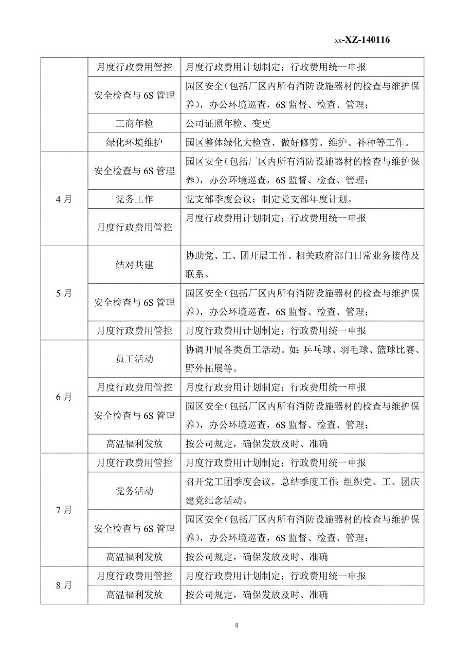 行政部14年工作计划_第4页