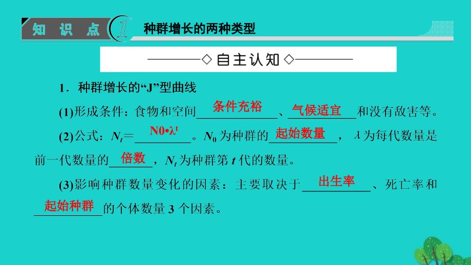 20162017学年高中生物生物群落的演替生物群落的基本单位种群时种群数量的变化课件_第3页