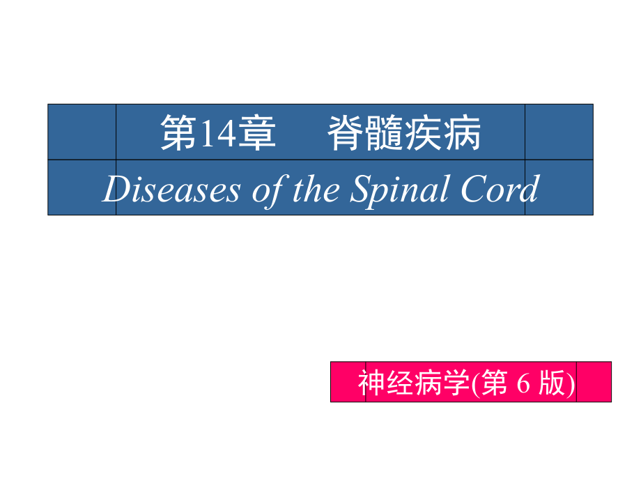 神经病学脊髓病变_第1页