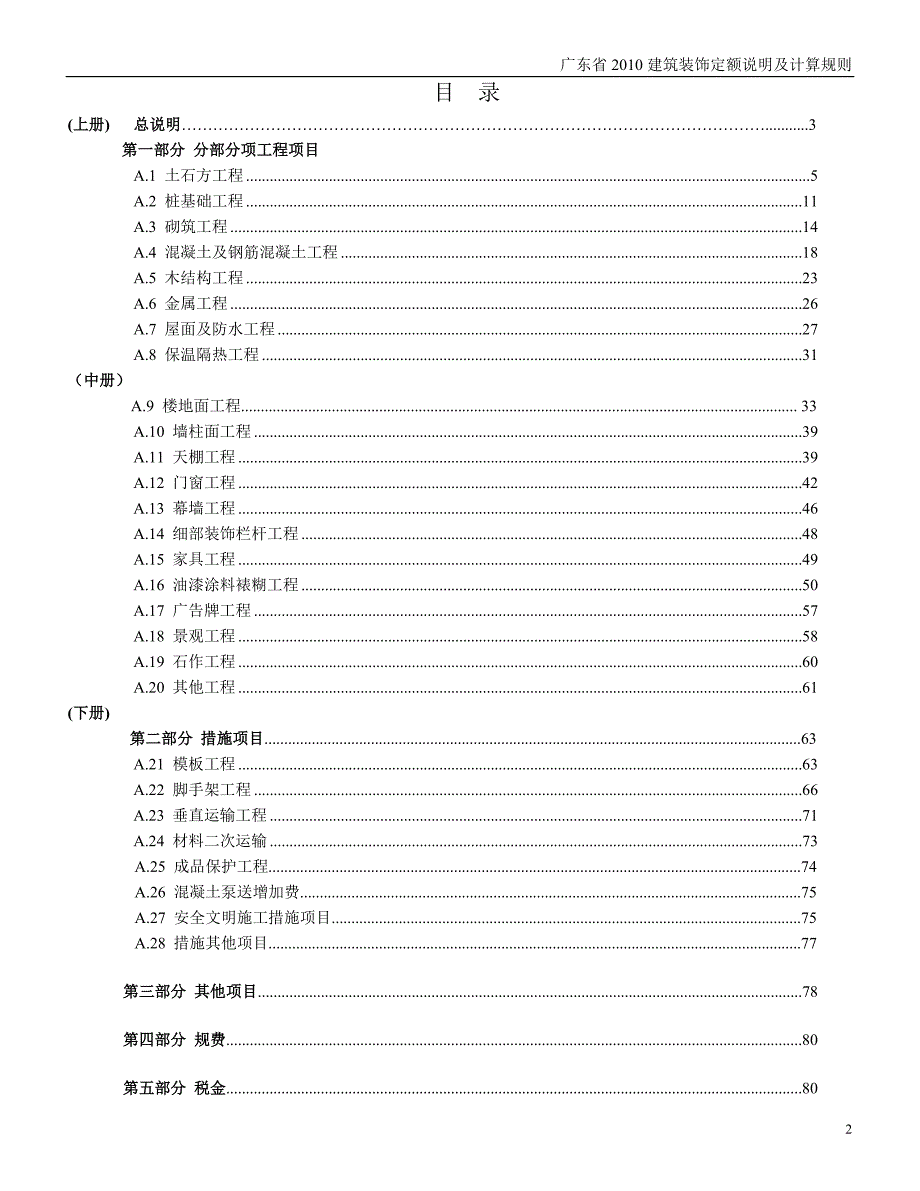 广东省2010建筑装饰定额[终极详尽版]_第2页