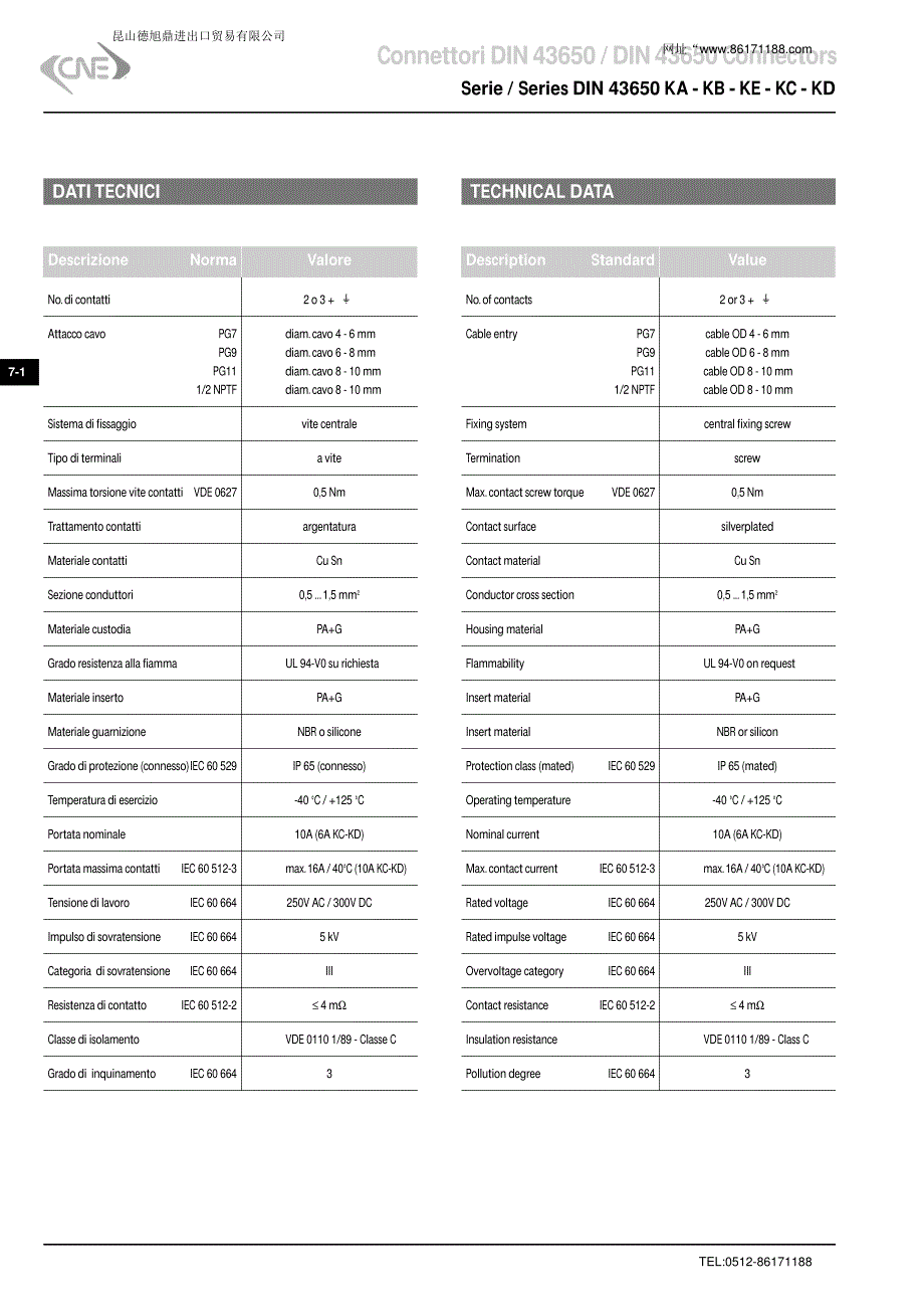 意大利cne电磁阀接线盒 din43650系列说明书_第2页