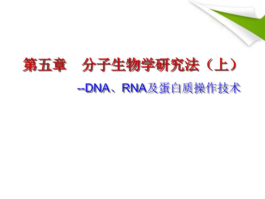 分子生物学研究法上_第2页