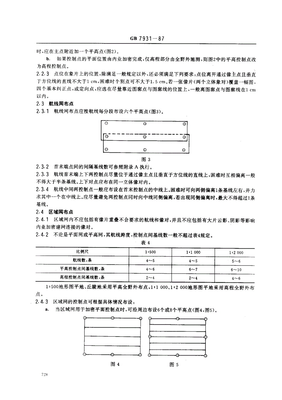 大比例尺地形图航空摄影测量外业规范_第4页