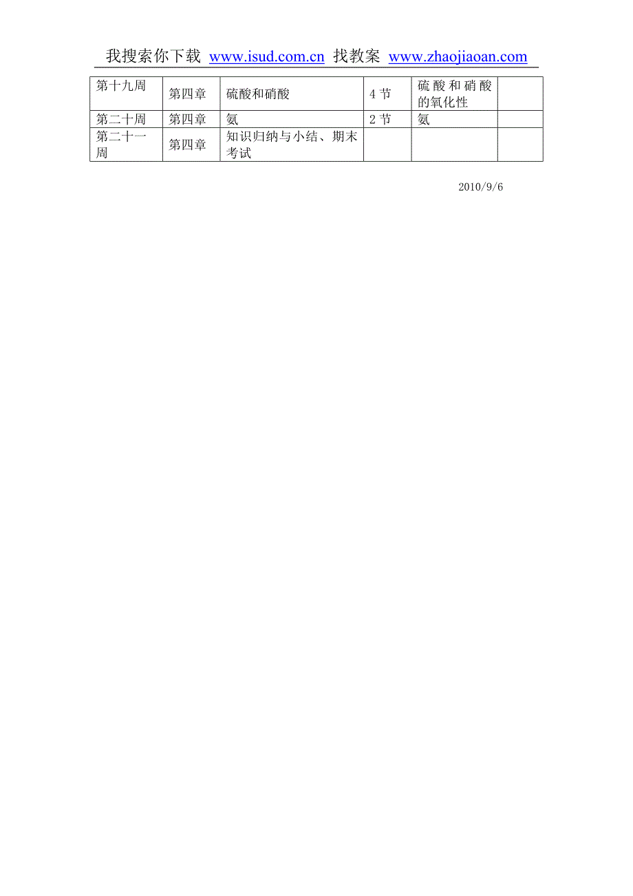 高一化学必修1教学计划_第3页