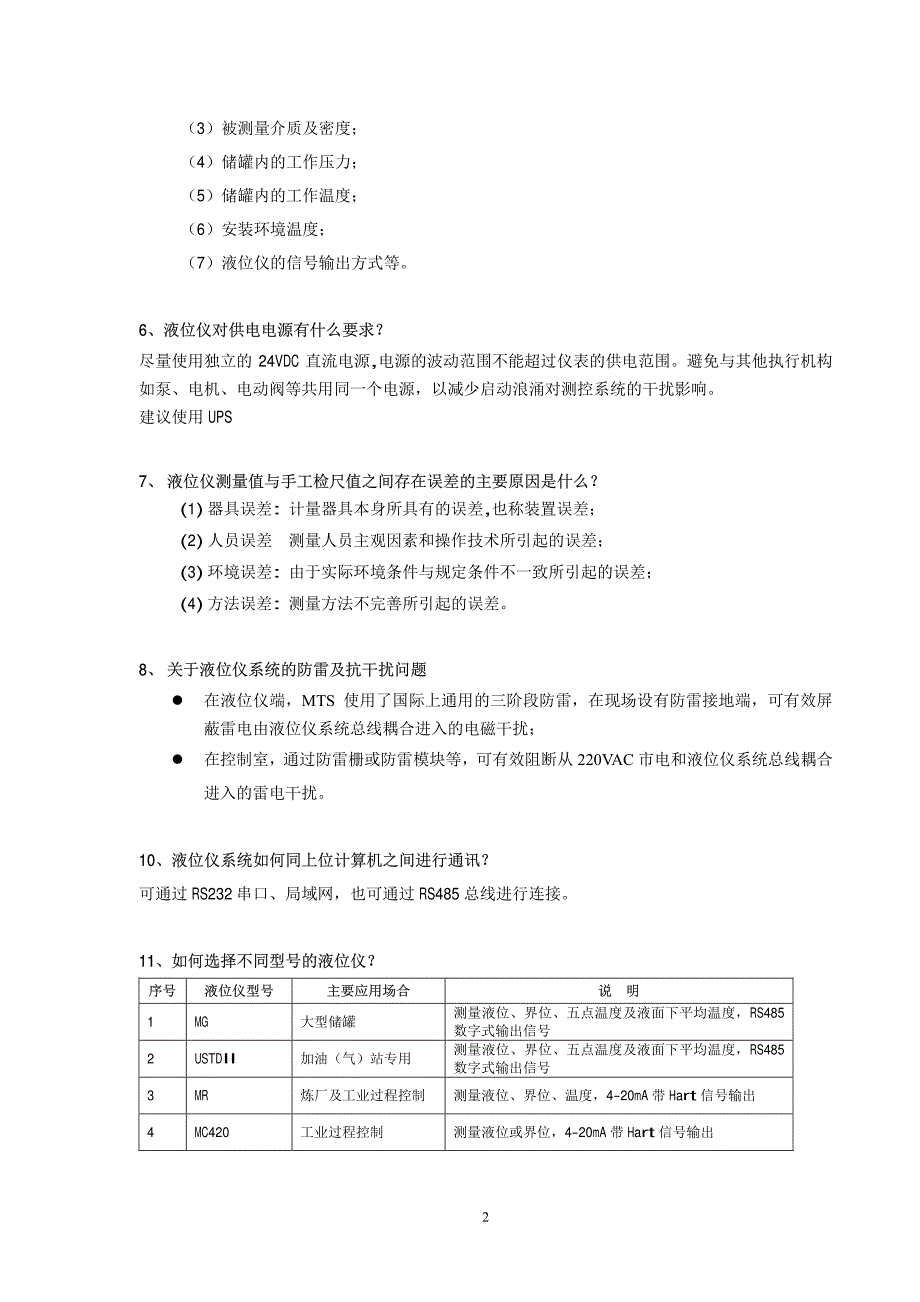 博瑞特-mts磁致伸缩液位仪_第2页