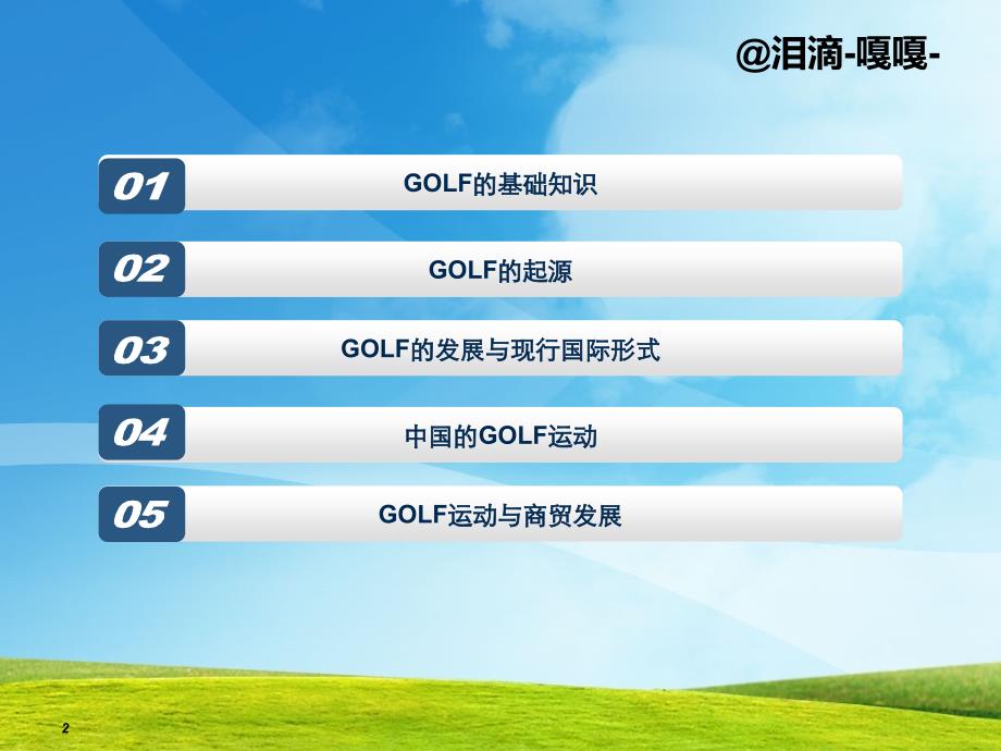 高尔夫golf知识_第2页