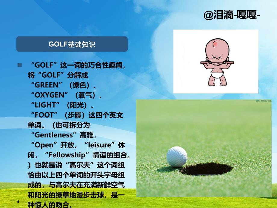 高尔夫golf知识_第4页