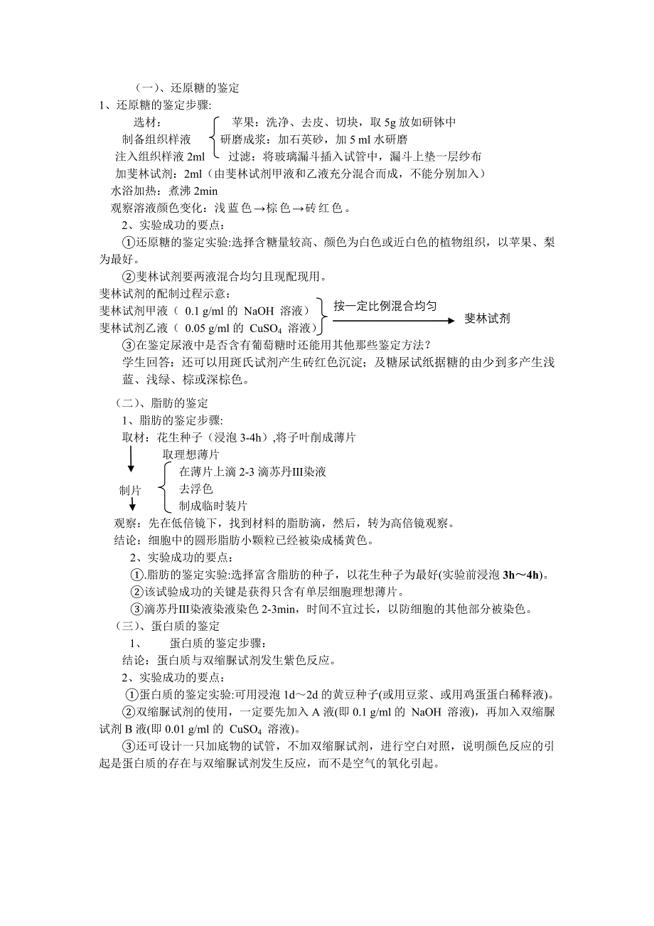 新课标必修一高中生物实验教案_第2页