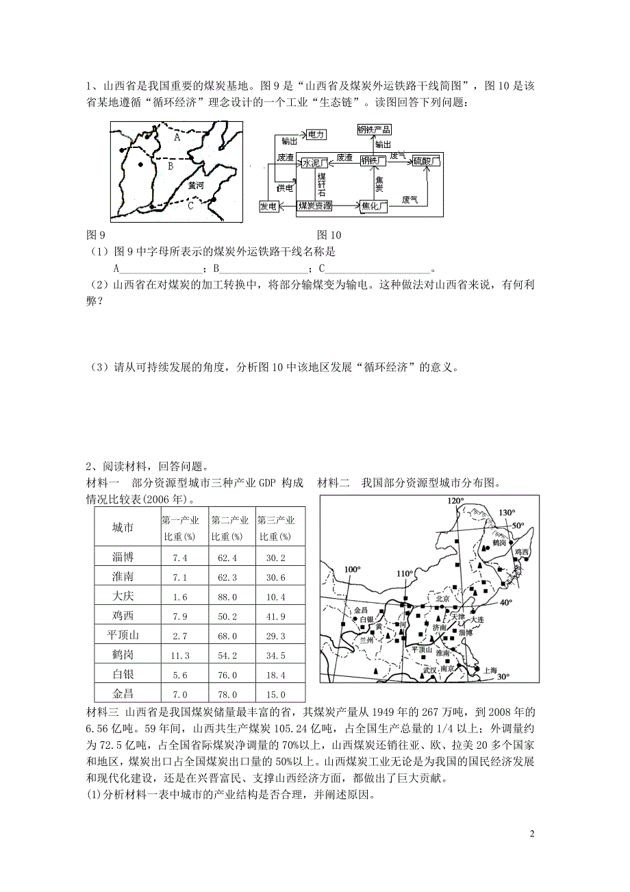 地理山西能源资源合理开发_第2页