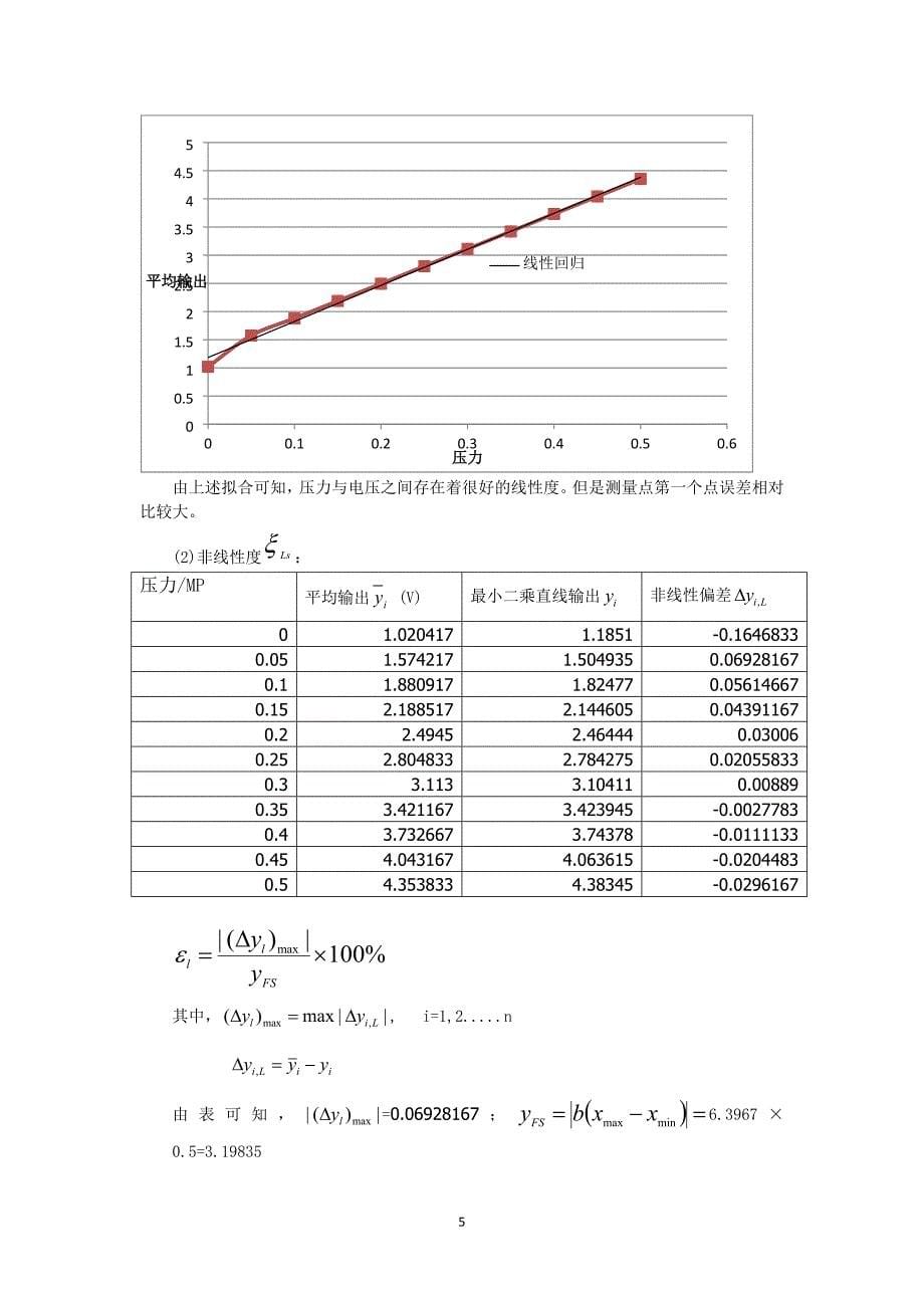 北航信号与测试技术实验二传感器实验报告_第5页