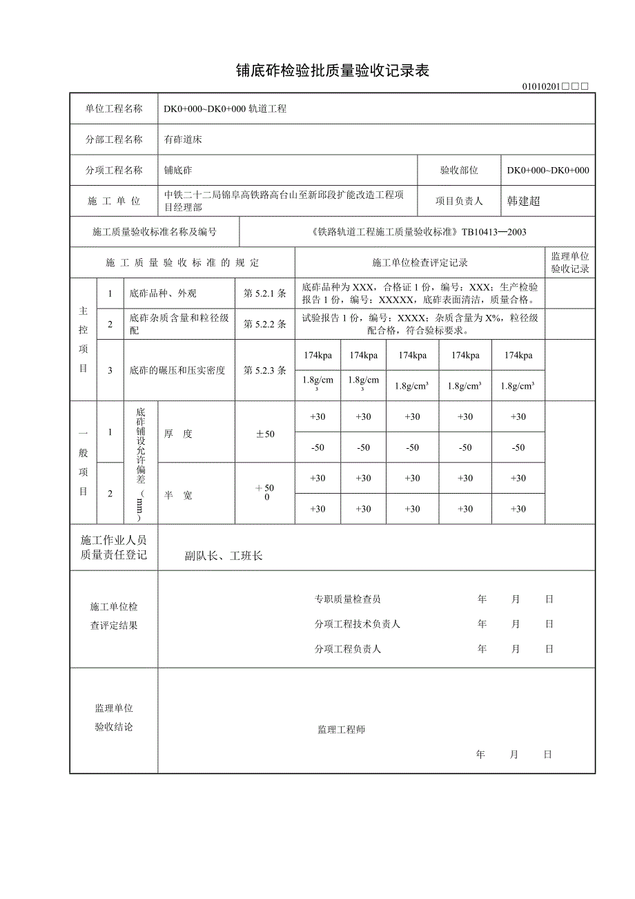 轨道正线检验批课件_第2页