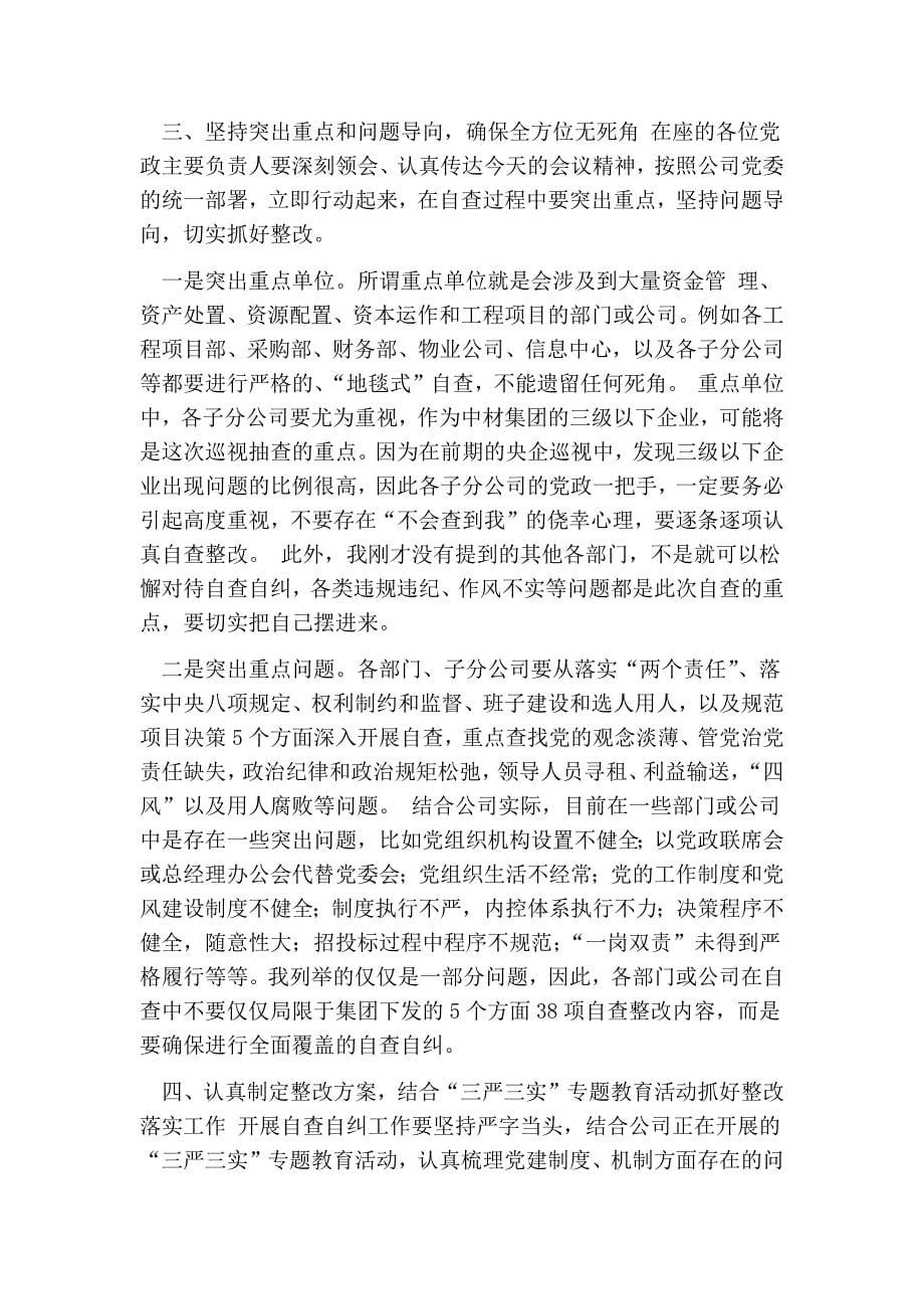 巡视整改对照检查发言_第5页