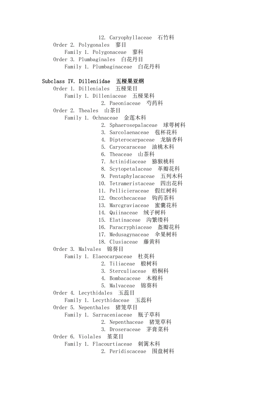 克朗奎斯特分类系统——被子植物_第4页