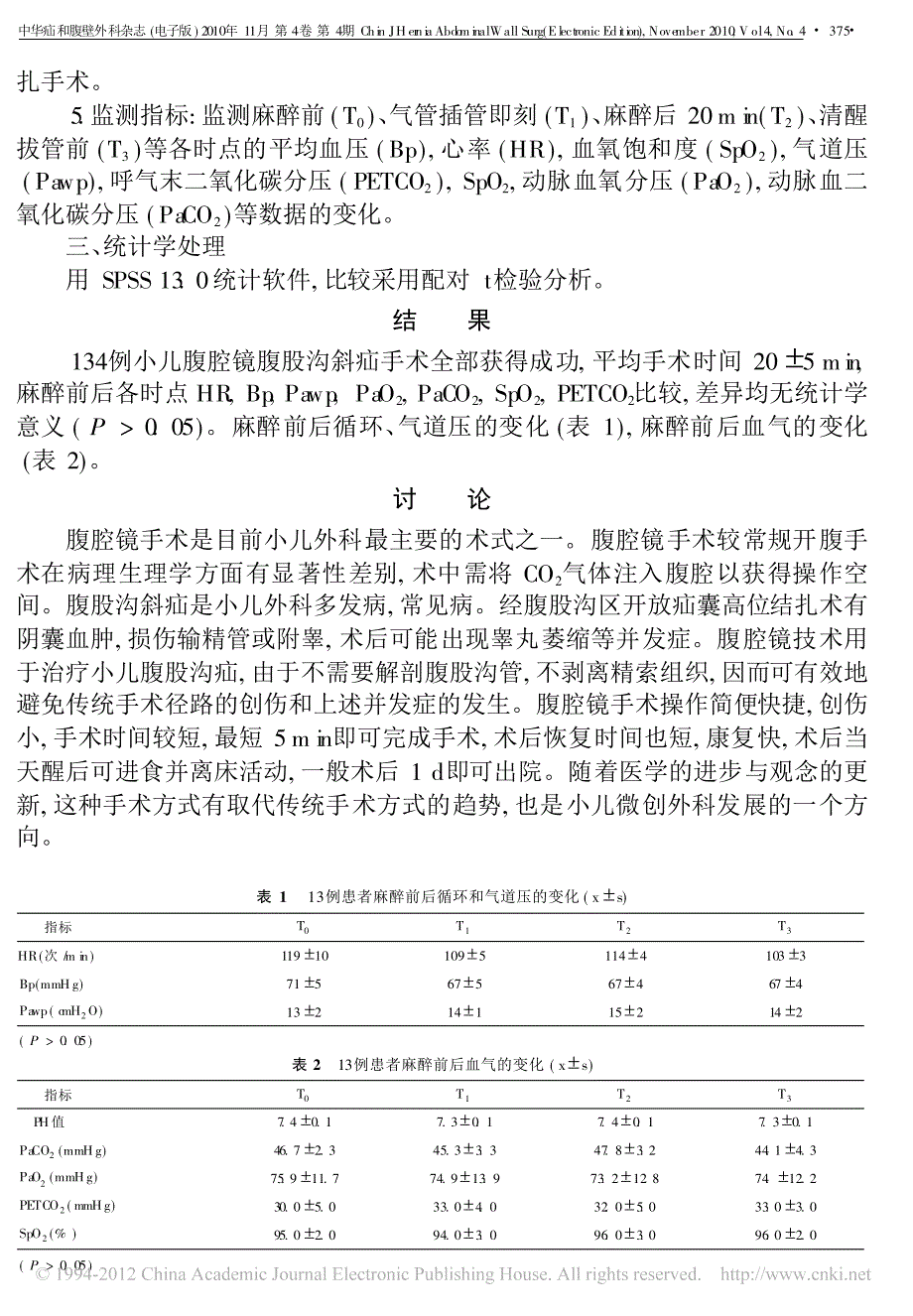 腹腔镜下小儿腹股沟斜疝手术的麻醉分析_第3页