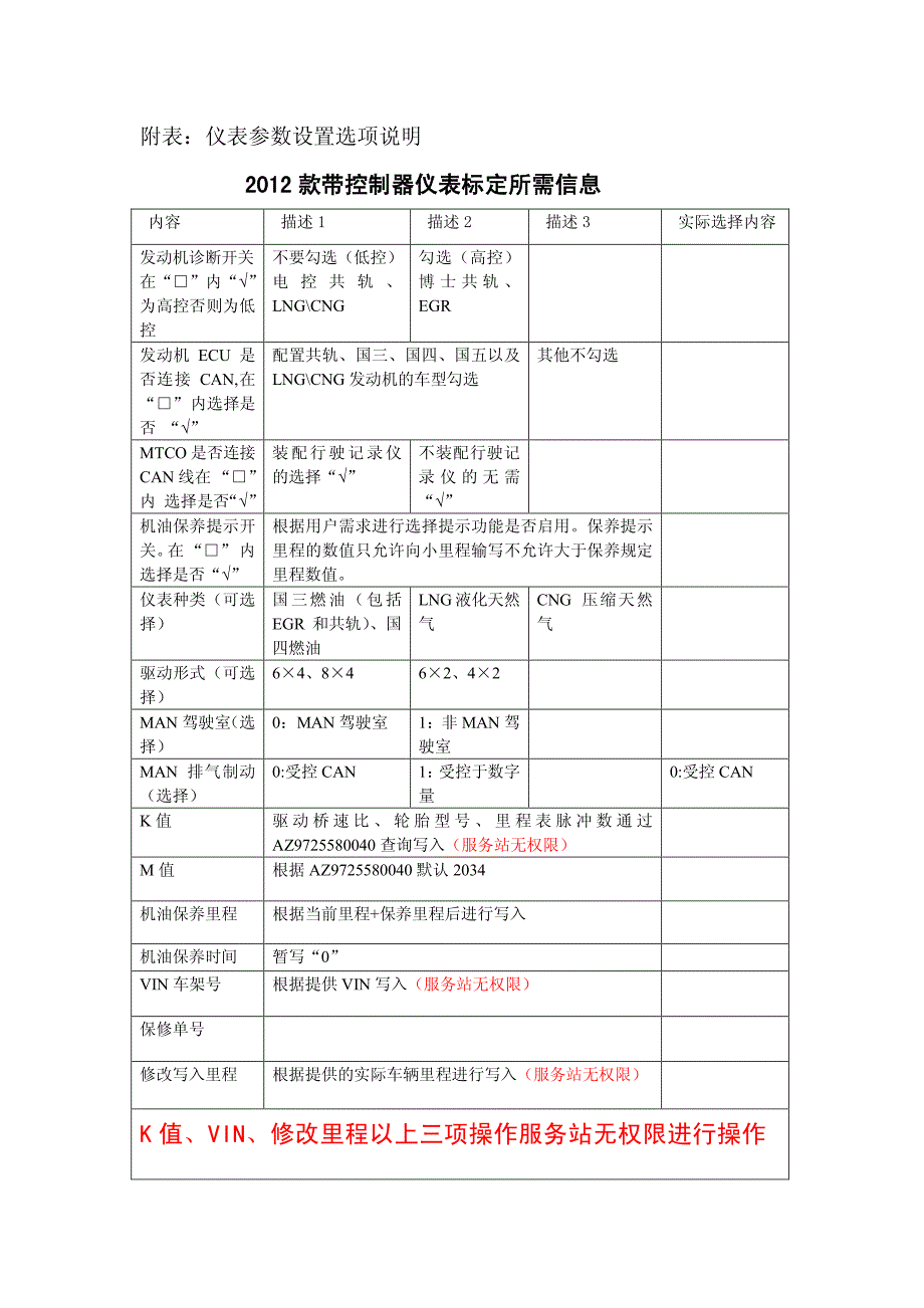 豪沃新款仪表参数设置选项说明_第1页
