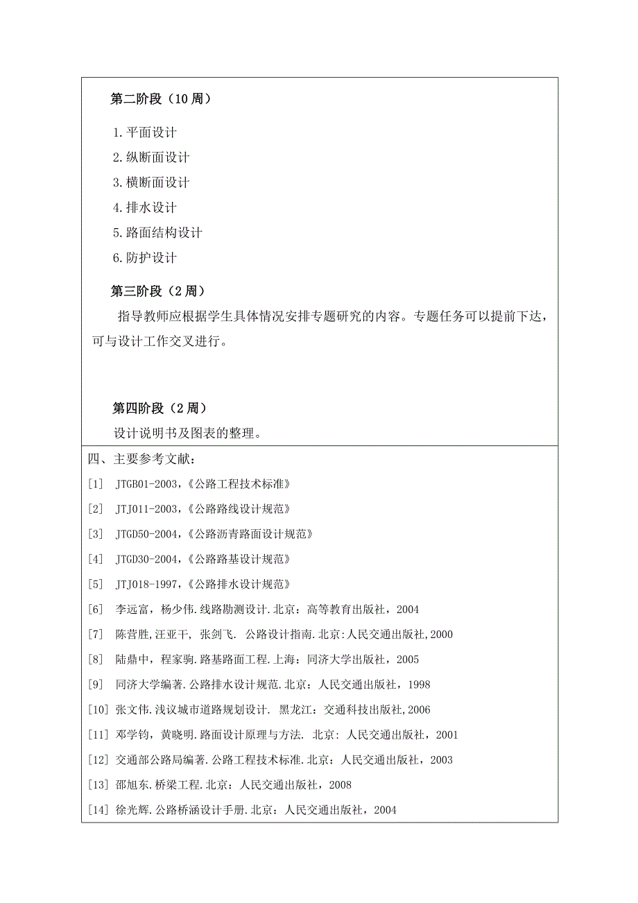 某高速公路设计开题报告_第3页