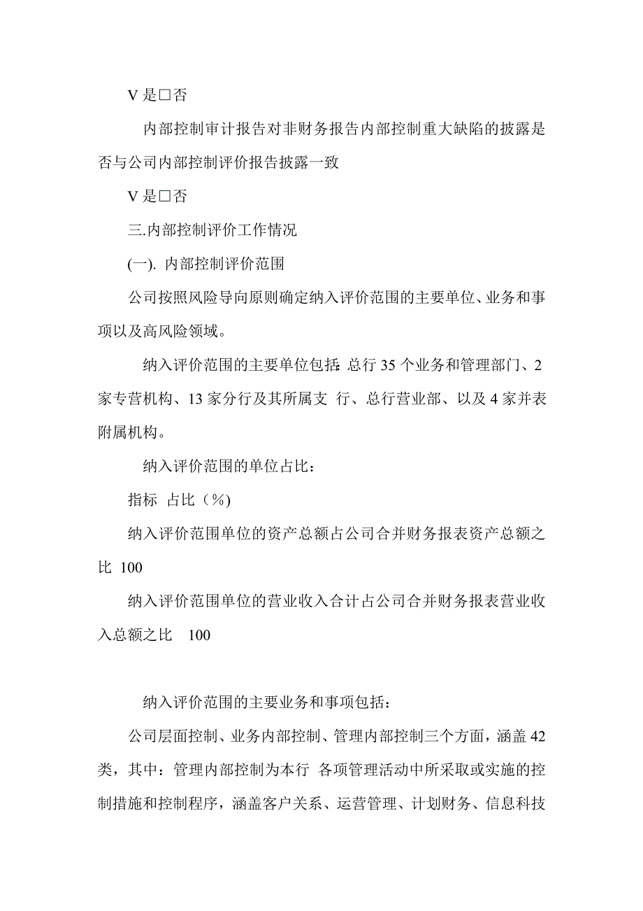 银行股份有限公司ⅹⅹ年度内部控制评价报告_第3页