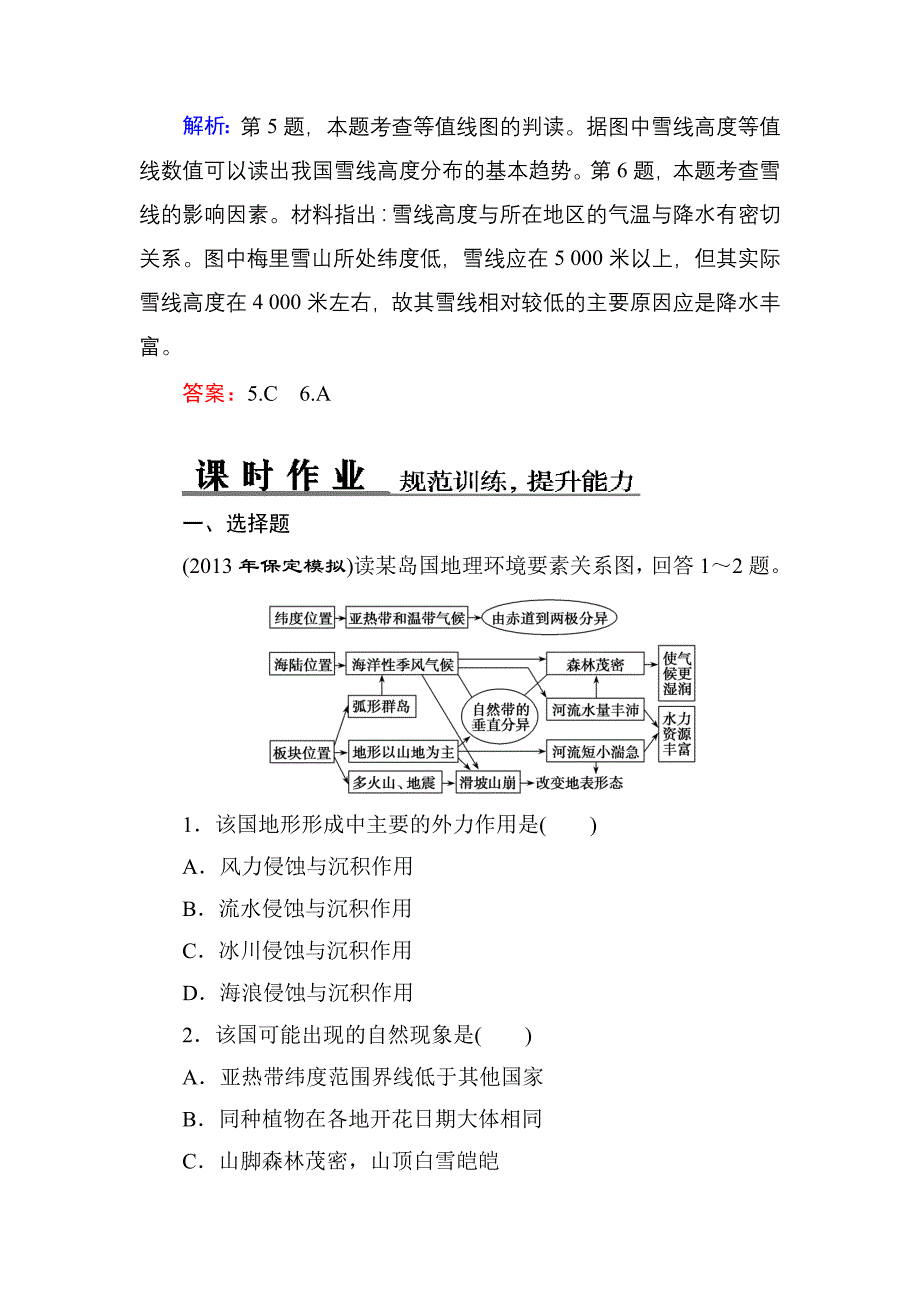 2014优化探究高三地理一轮复习1-5自然地理环境的整体性与差异性_第4页