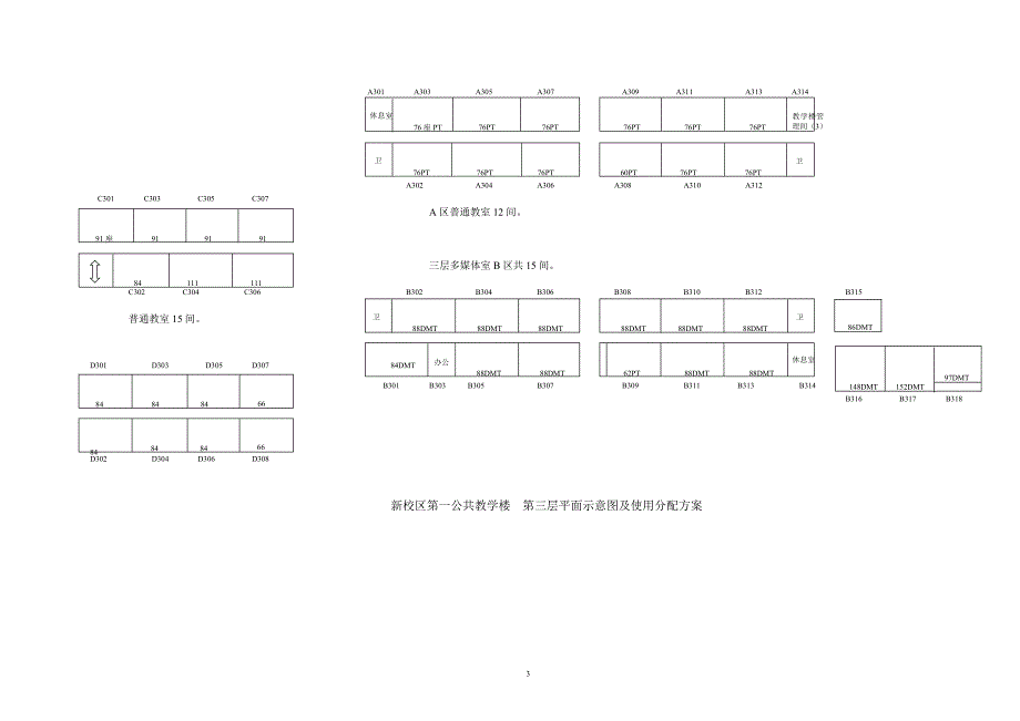 重庆科技学院李忠蔚教学楼平面图_第3页