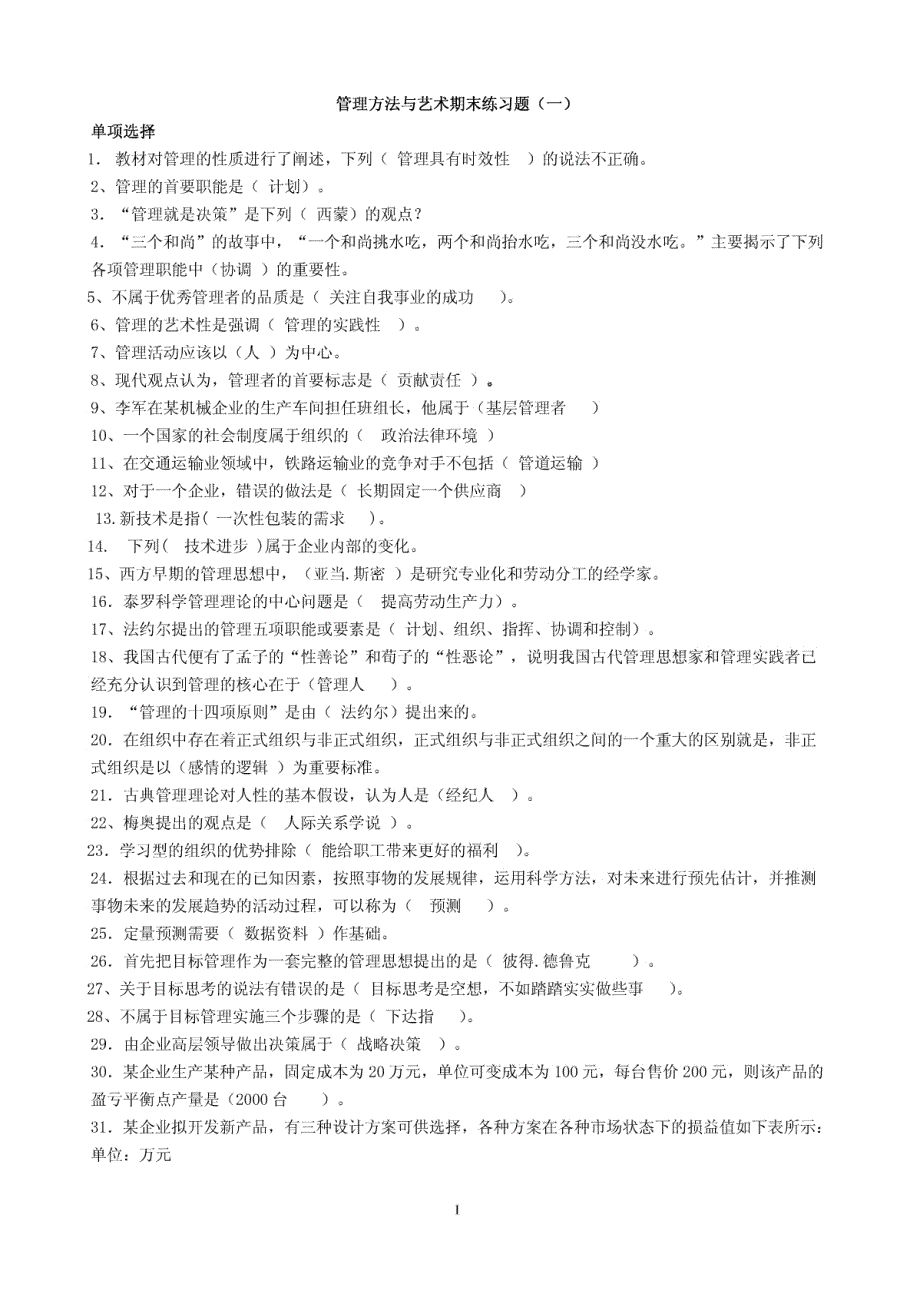 管理方法与艺术__整理大全料_第1页