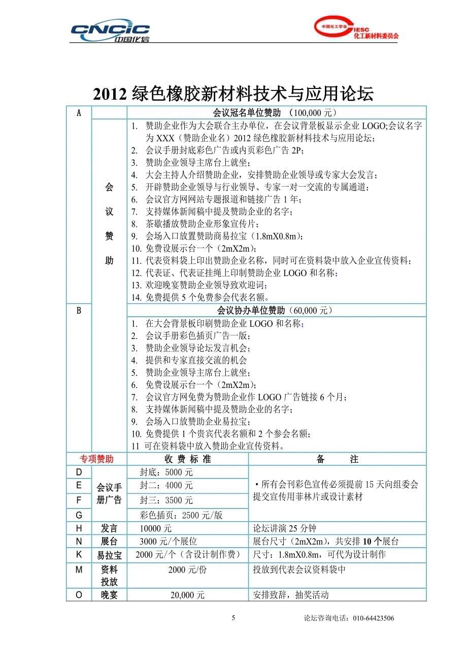 2012绿色橡胶新材料技术与应用论坛(山东济南12月12-14日)doc_第5页