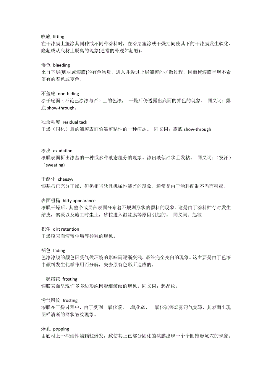 油漆涂料缺陷的术语及解决办法_第3页