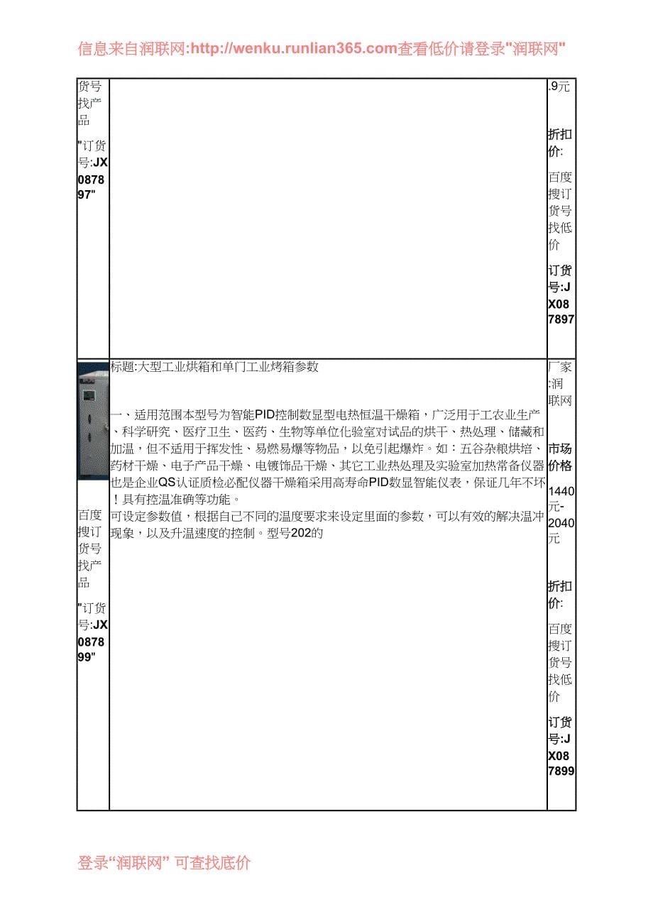 工业小烘箱和工业燃煤烤箱价格_第5页