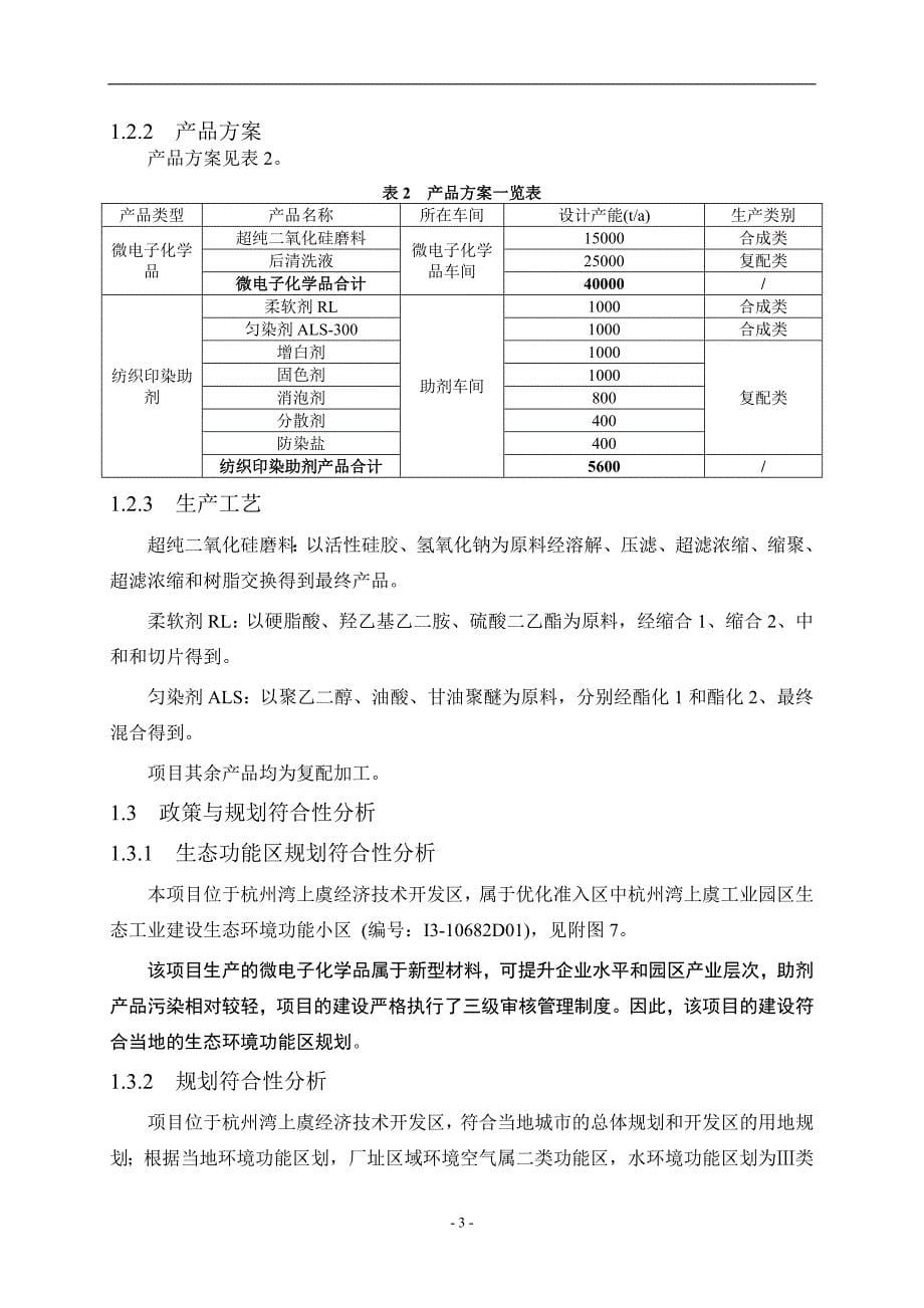 上虞市杜浦化工厂助剂整体搬迁及新增微电子化学品项目环境影响报告书_第5页