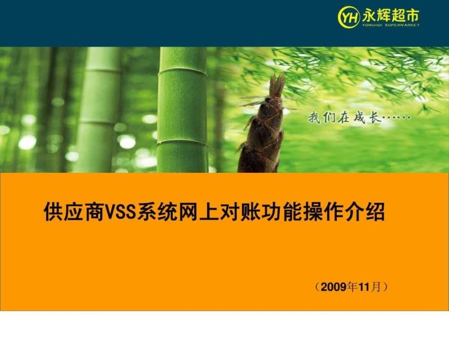 永辉系统供应商VSS系统网上对账操作_图文_第1页