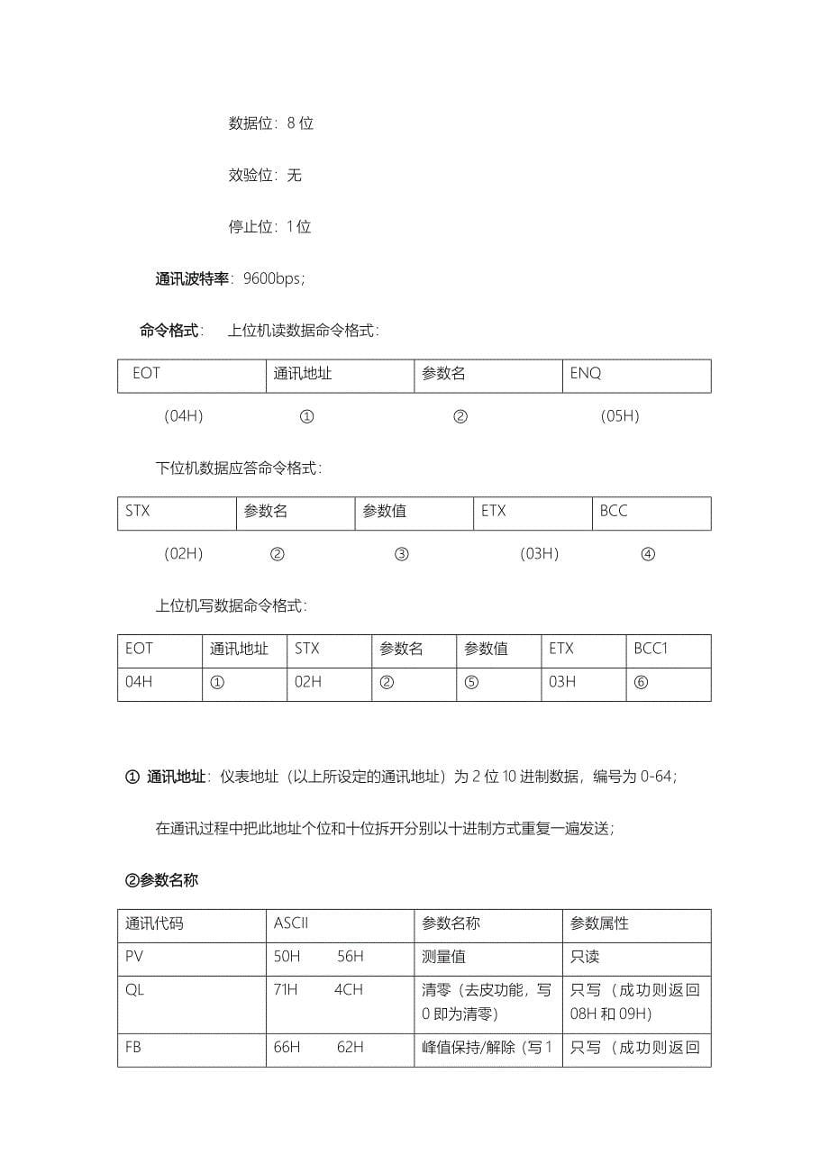 智能型称重控制仪说明书(带通讯变送)_第5页