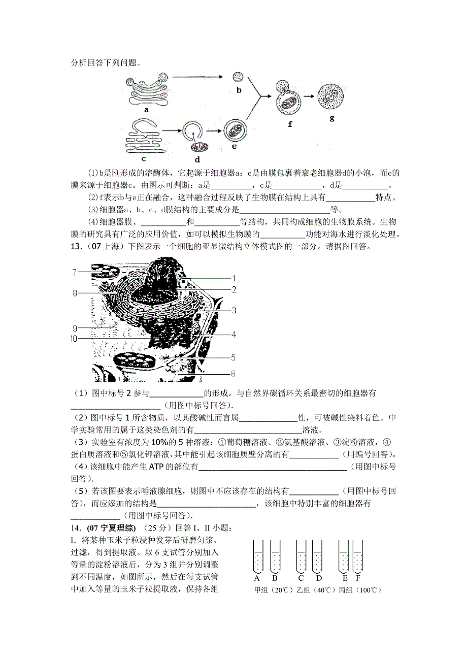 分子与细胞高考题_第3页