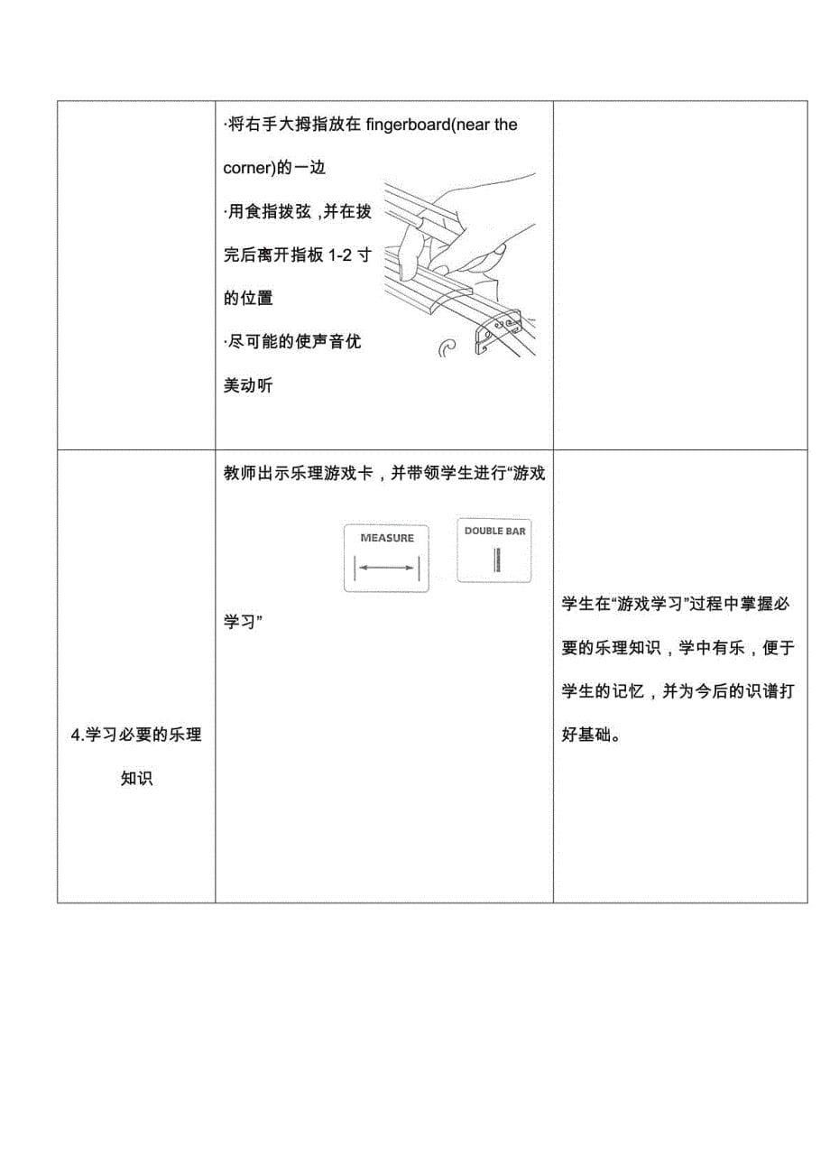 小提琴初级班集体课教学计划·教案·教学反思·学生反馈_第5页