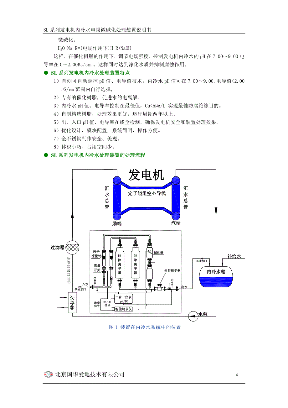 最新sl-1发电机内冷水电膜微碱化处理装置说明书_第4页