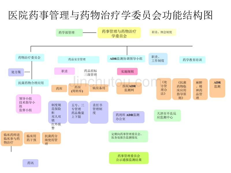医院药事管理与治疗委员会功能结构图_第1页