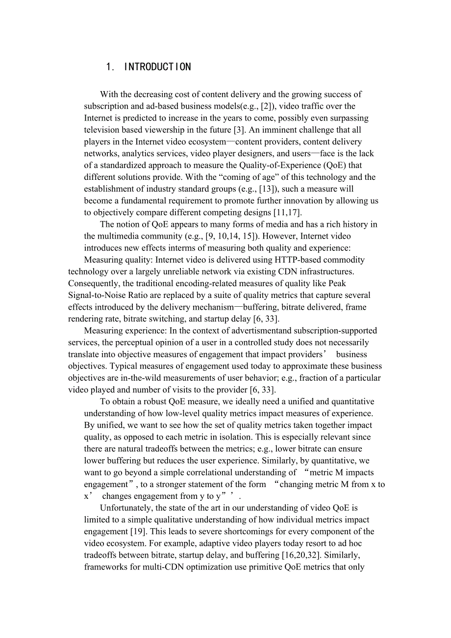 对于网络视频质量度量标准的探索毕业论文外文翻译_第2页