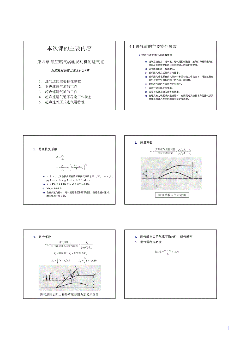 航发原理-第四章进气道_第1页