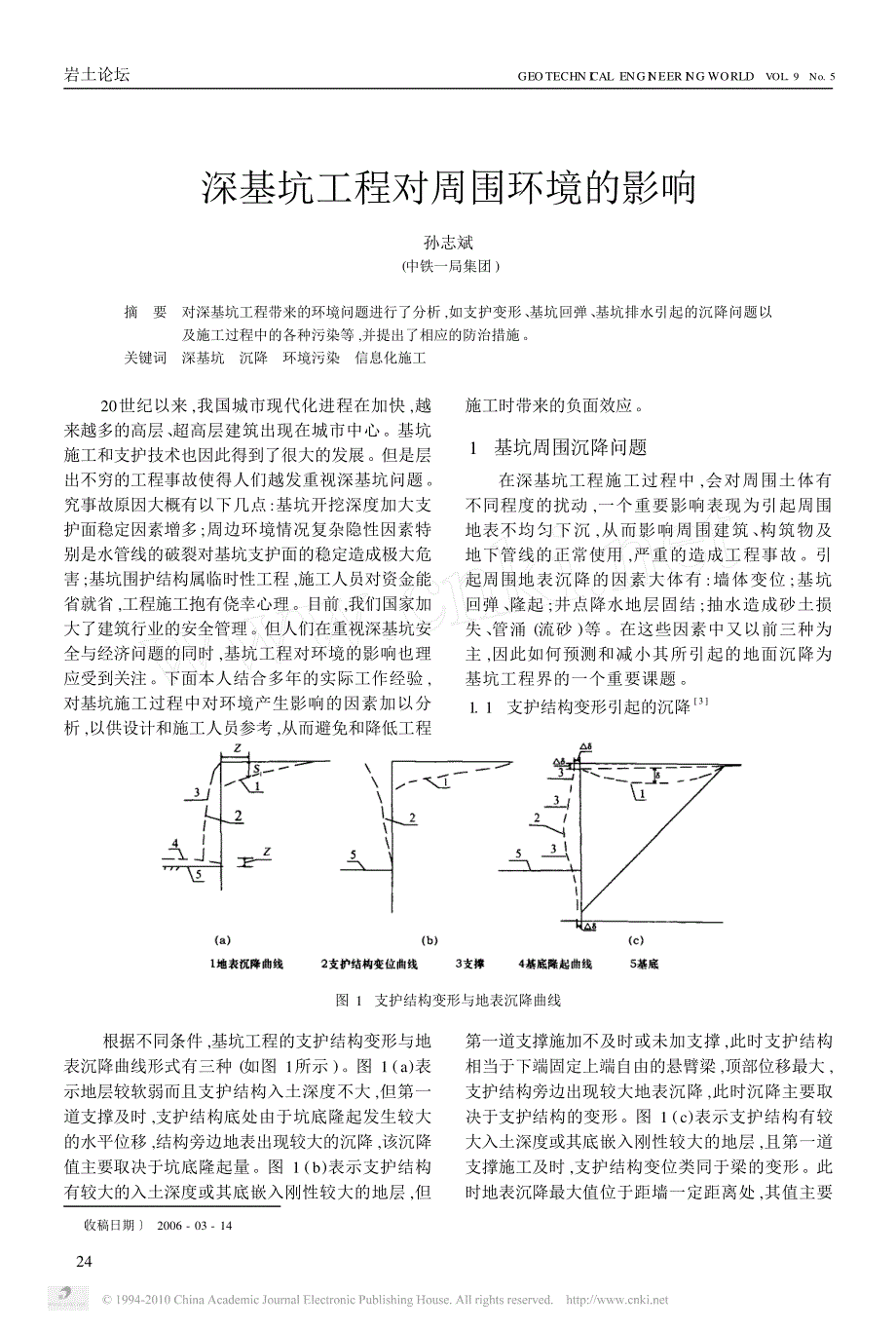 深基坑工程对周围环境的影响_第1页