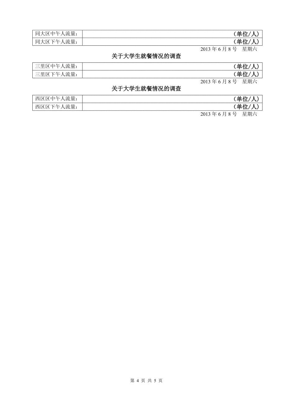 湖北工程学院学生就餐行为调查_第5页