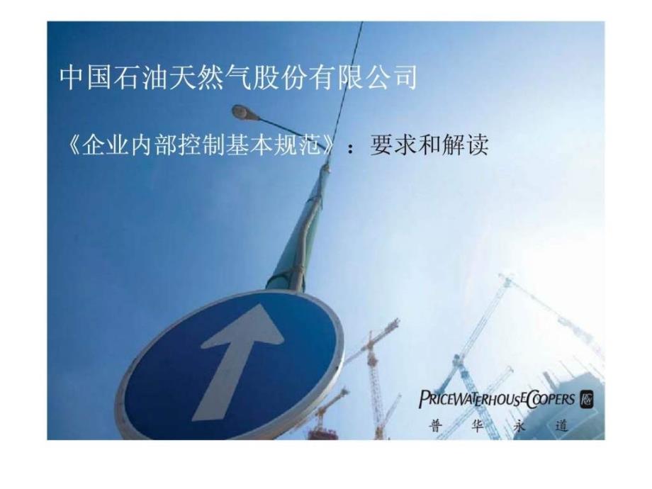 中国石油天然气股份有限公司《企业内部控制基本规范》：要求和解读_第1页