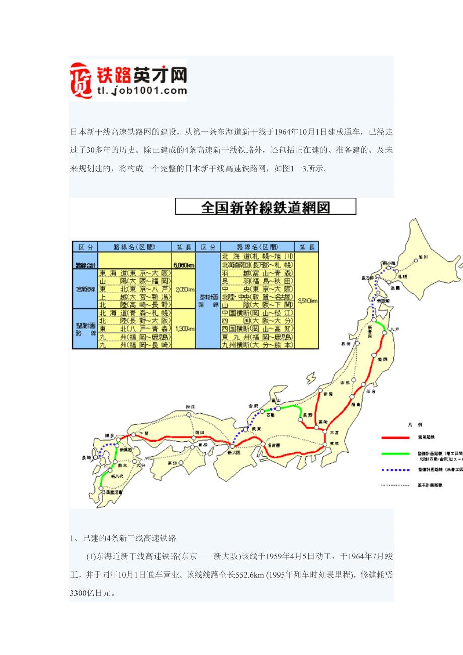 新干线高速铁路网_第1页