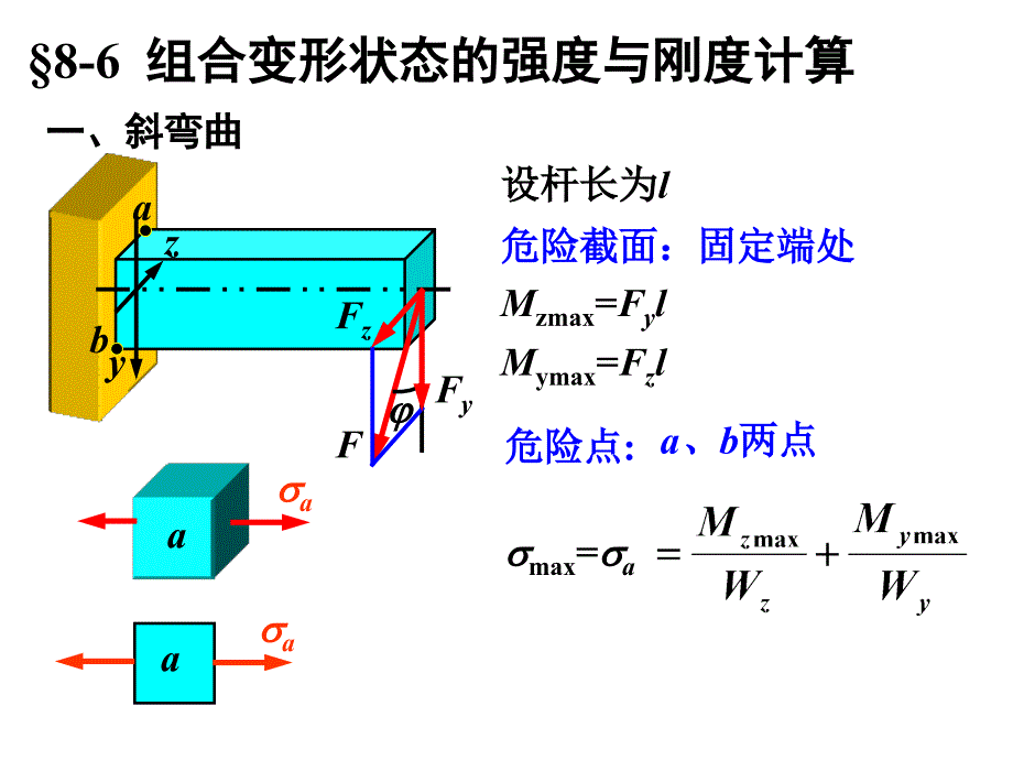 河海大学 材料力学第八章 杆类构件静力学设计第六节_第1页