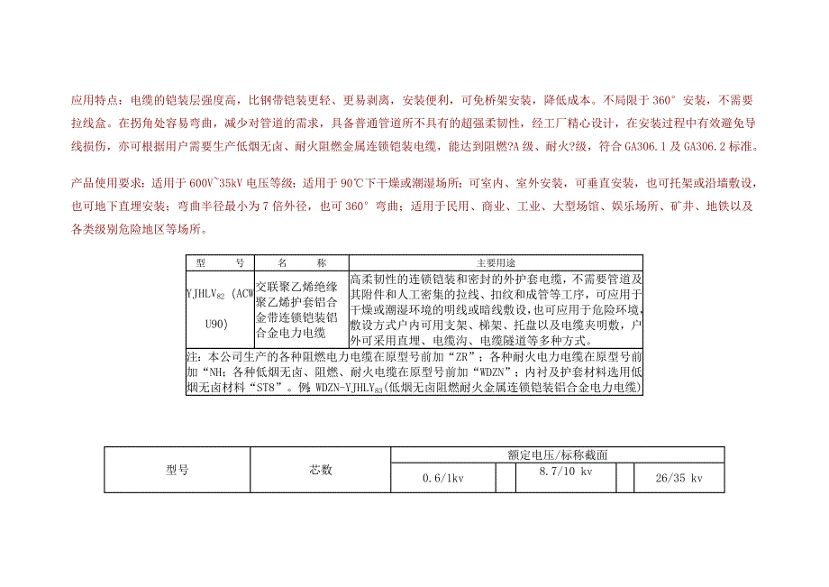 铝合金电力电缆技术参数_第2页